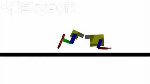 Bounding gait with Dynamic CPG