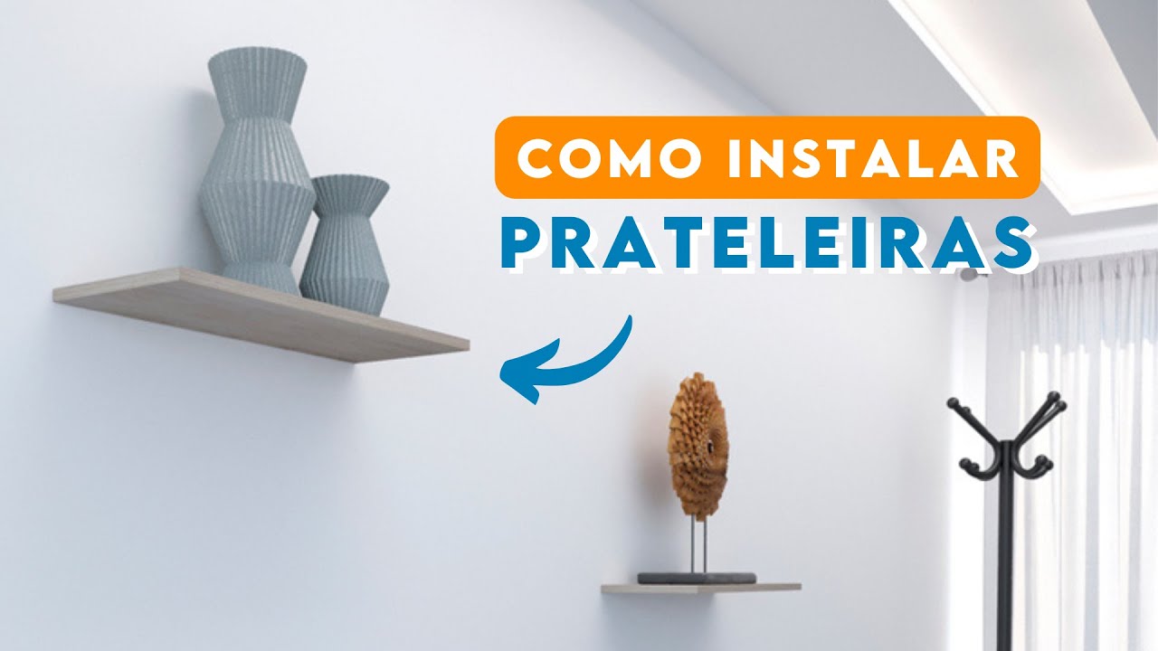 Como instalar prateleira com Suporte Invisível Multivisão - YouTube