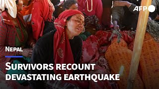 Nepal survivors recount devastating 5.6-magnitude earthquake | AFP