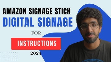 Displaying instructions with amazon signage stick on any screen 2025