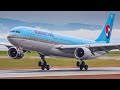 (4K) Stunning Windy and Wet Arrivals Ft. 737 MAX | Plane Spotting at Vancouver YVR