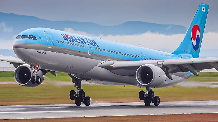 (4K) Stunning Windy and Wet Arrivals Ft. 737 MAX | Plane Spotting at Vancouver YVR