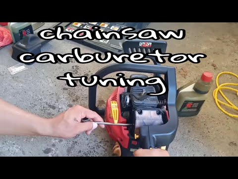 Video: Paano Mag-set Up Ng Isang Chainaw Carburetor