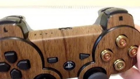 Installing a Wood Grain Skin & Bullet Buttons For The PS3 controller (Includes Controller Repair)