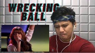 Christina Grimmie - Wrecking Ball | The Voice USA (SINGER ERACTS) - wrecking ball the voice christina grimmie lyrics