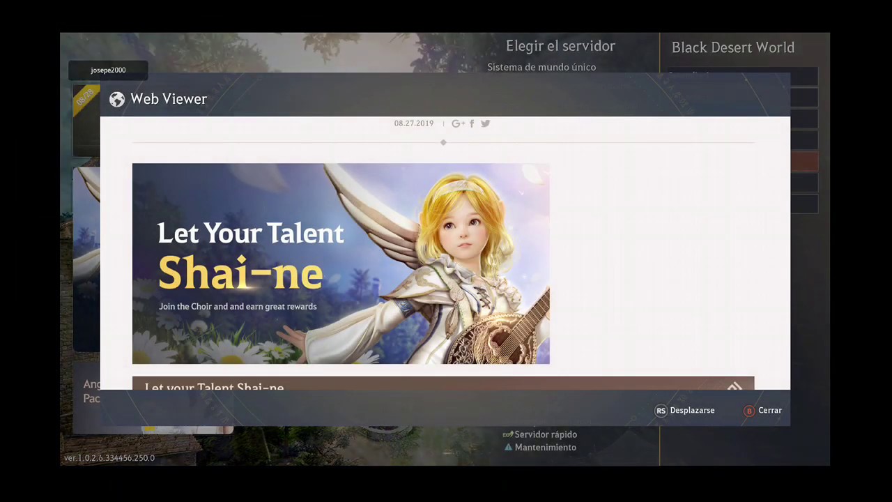 Black Desert online Xbox One notas del parche  "NUEVOS EVENTOS Y A SUBIR PROFRESIONES"