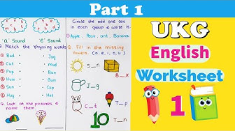englishworksheetforukg youtube