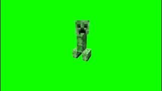 Minecraft creeper exploding green screen