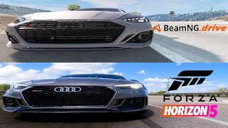 BeamNG.drive vs Forza Horizon 5 - Audi RS5 | Attention to Details & Graphics | 4K screenshot 5