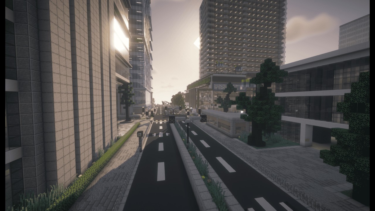 [Minecraft] Cyanwoods Bus Route 301 Full Ride