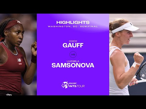 Coco gauff vs. Liudmila samsonova | 2023 washington, dc | wta match highlights