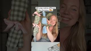 DIY Christmas gift wrapping idea for cookies!  🍪🎁