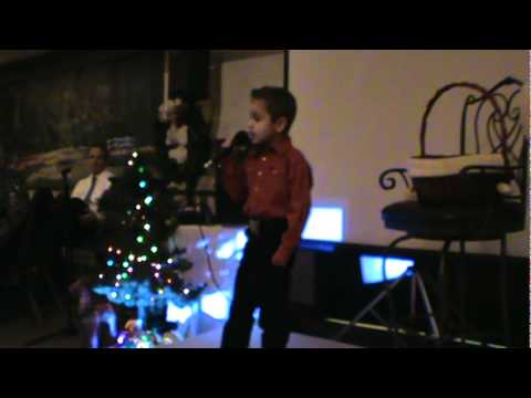 Maddox Ross performing Santa Looked alot Like Daddy