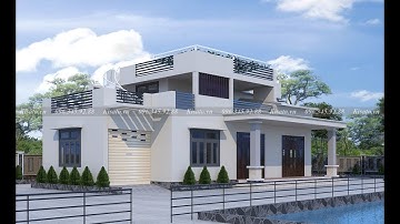 Nhà Cấp 4 Mái Bằng Hiện Đại Đẹp 6x20 Có Gác Lửng 3 Phòng Ngủ Sang Trọng Tại Hà Nam | Kisato