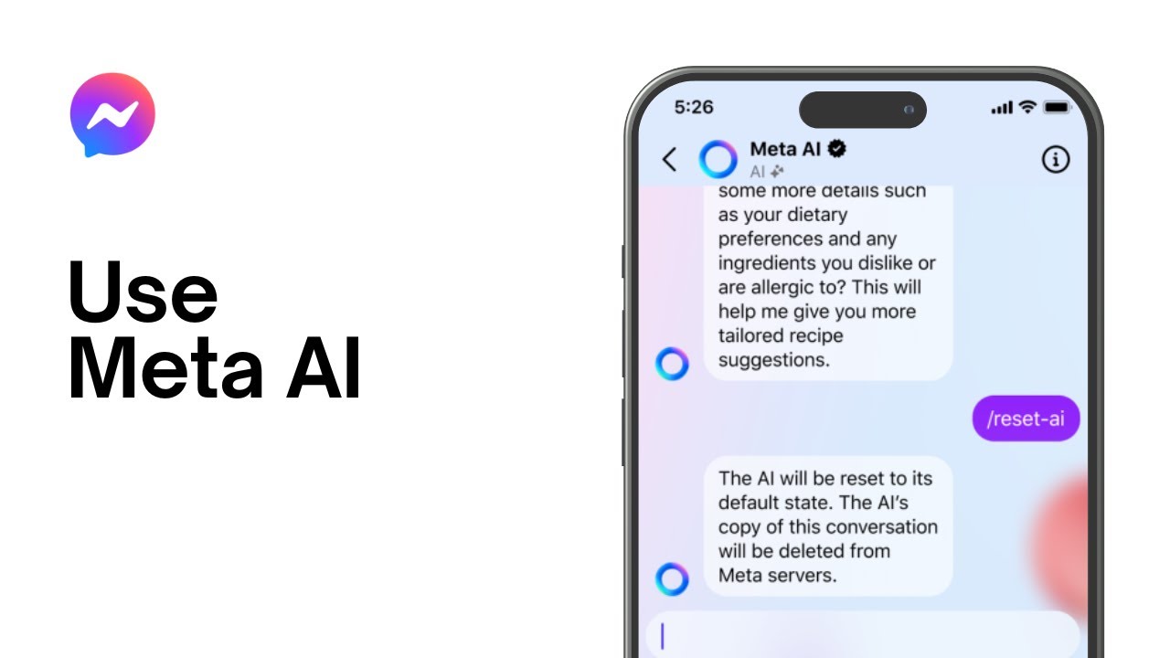 How To Use Meta AI In Facebook Messenger | Meta AI Chat Assistant - YouTube