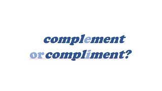 Famous Commonly Confused Words - Complement vs Compliment Profile