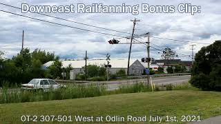 Pan Am Railways Ot-2 W307-501 West Through Odlin Road, Bangor July 1St, 2021