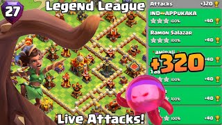 Th16 Legend League Attacks Strategy! +320 April Season Day 27 : Clash Of Clans