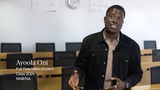 Ayoola Oni: An entrepreneurial environment - Getting to know the MBA participants