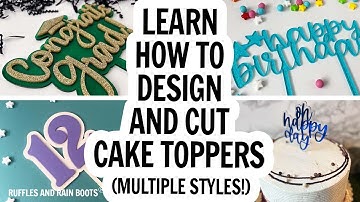 Laser Cut Cake Toppers / How to Design Cake Toppers / Best Tricks for Laser Cake Topper DIY