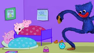 Huggy Wuggy Attack Peppa Pig During Sleeping