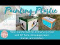 Painting plastic using diy paint by leesa boone of chalk it up