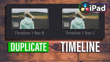 How to DUPLICATE a Timeline in DaVinci Resolve iPad