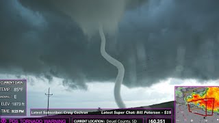 Close Range Violent South Dakota Tornado - Full Chase