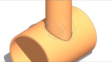 How to layout an eccentric pipe branch