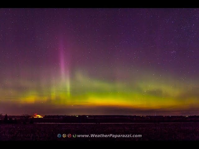 Saint Cloud, MN Northern Lights, Aurora Borealis - 4/22/2017