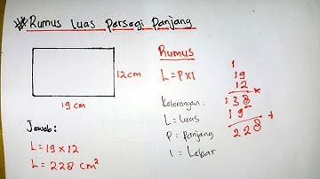 Rumus luas persegi panjang