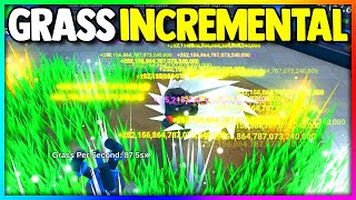I turned PRO in Roblox Grass Incremental...