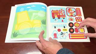 Peek Inside FIRST FUN STICKER PAINTING - TRUCKS & TRACTORS By Edward Miller screenshot 5