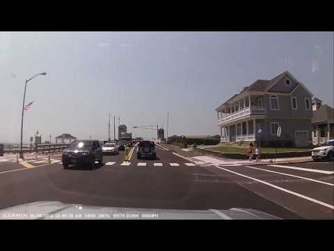 A drive dowon Ocean ave Avon by the sea into Belmar NJ