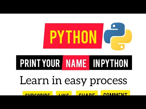 python tutorials for beginners | how to print your name in python | python for beginner's.