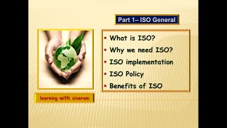 Full ISO General (Learning with sivaram) Guide
