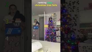 Ranking best Christmas tree fails moments🤣🤣😭(the last😭)