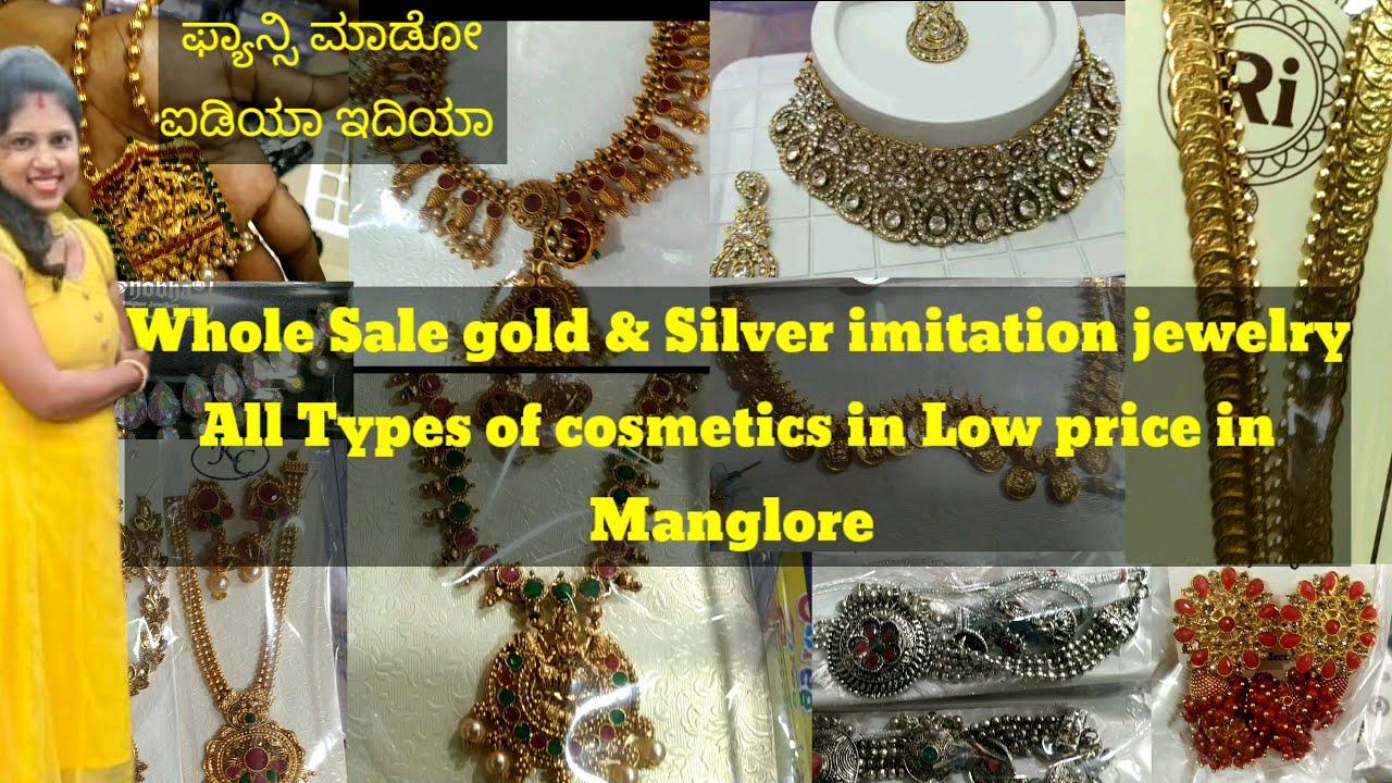 Cheapest Fancy Wholesale Market In Manglore / gold imitation jewellry #wholesalemarket #manglore