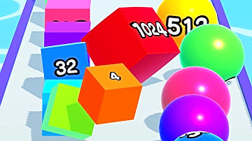 Ball Run 2048 Merge Number ! MAX LEVELS Gameplay Walkthrough New Update Part 294 android, ios