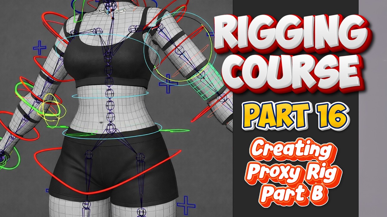 Rk Rig Skeleton Rigging with Advanced Skeleton - Part 16 - Proxy Rig Development Part B ...