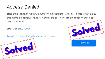 Fix Access Denied This account does not have ownership of Rocket League/GTA 5