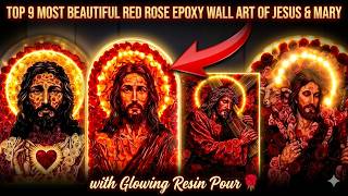 Las 9 obras de arte mural más hermosas de rosas rojas con resina epoxi de Jesús y María | Diseño ... screenshot 1