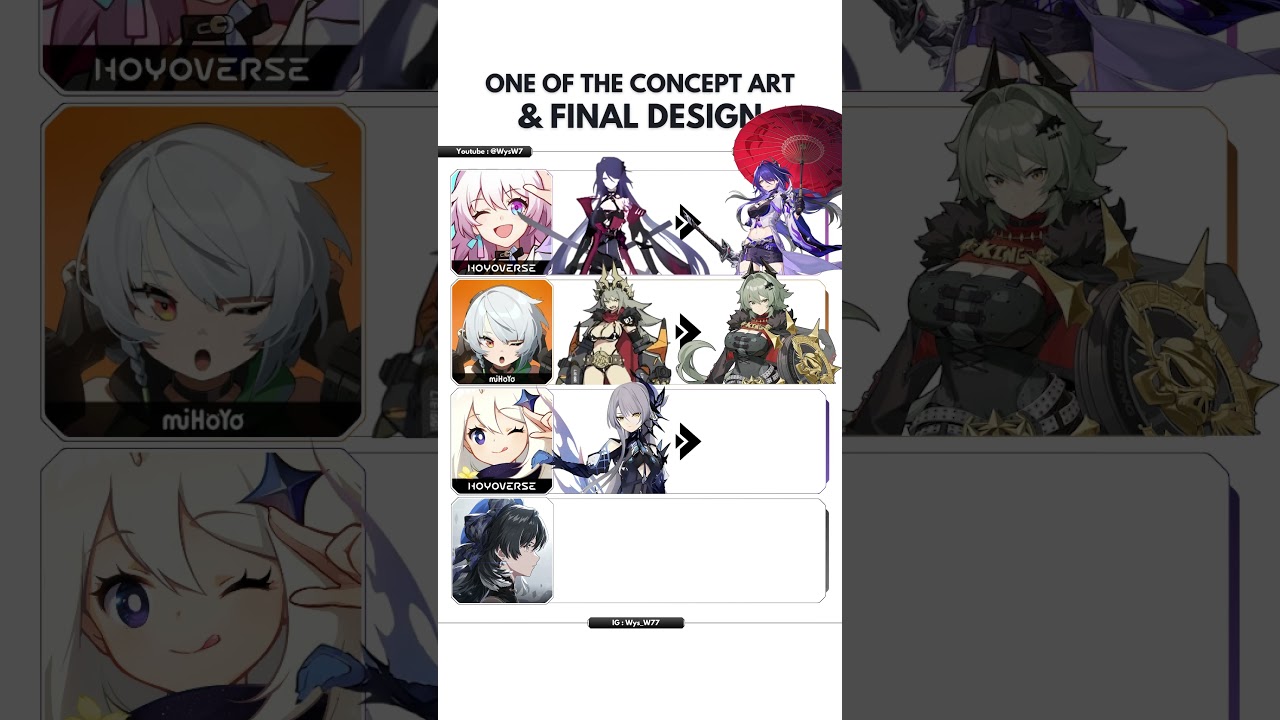 Which character concept art do you like? 