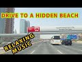 Leaving Sharjah | Hidden Dubai Beach | 4K | Car Vlog # 2  #dubai, #beach, #lifeindubai,