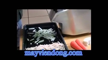 Máy thái rau củ quả VC60 - Thái lát, cắt hạt lựu, thái sợi nhanh chóng