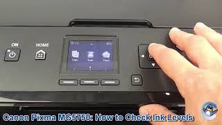 Canon Pixma MG5750/MG5751: How to Check Ink Cartridge Level Estimates