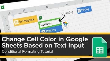 Hoe de celkleur in Google Sheets te veranderen op basis van tekstinvoer || BACK-SPACE