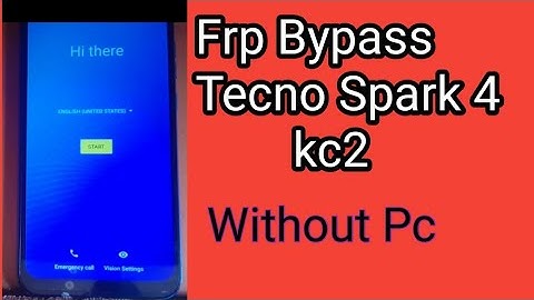Tecno Spark 4 Frp bypass ||unlock Google account Tecno Srak 4