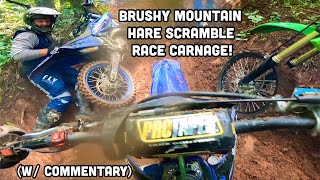 Racing My First Hare Scramble! (w/ Commentary) (Brushy Mountain)