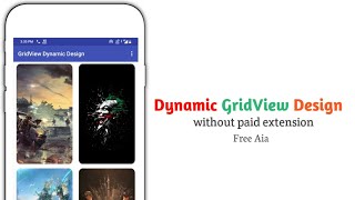 How to create dynamic GridView Design without any paid extensions in kodular, niotron